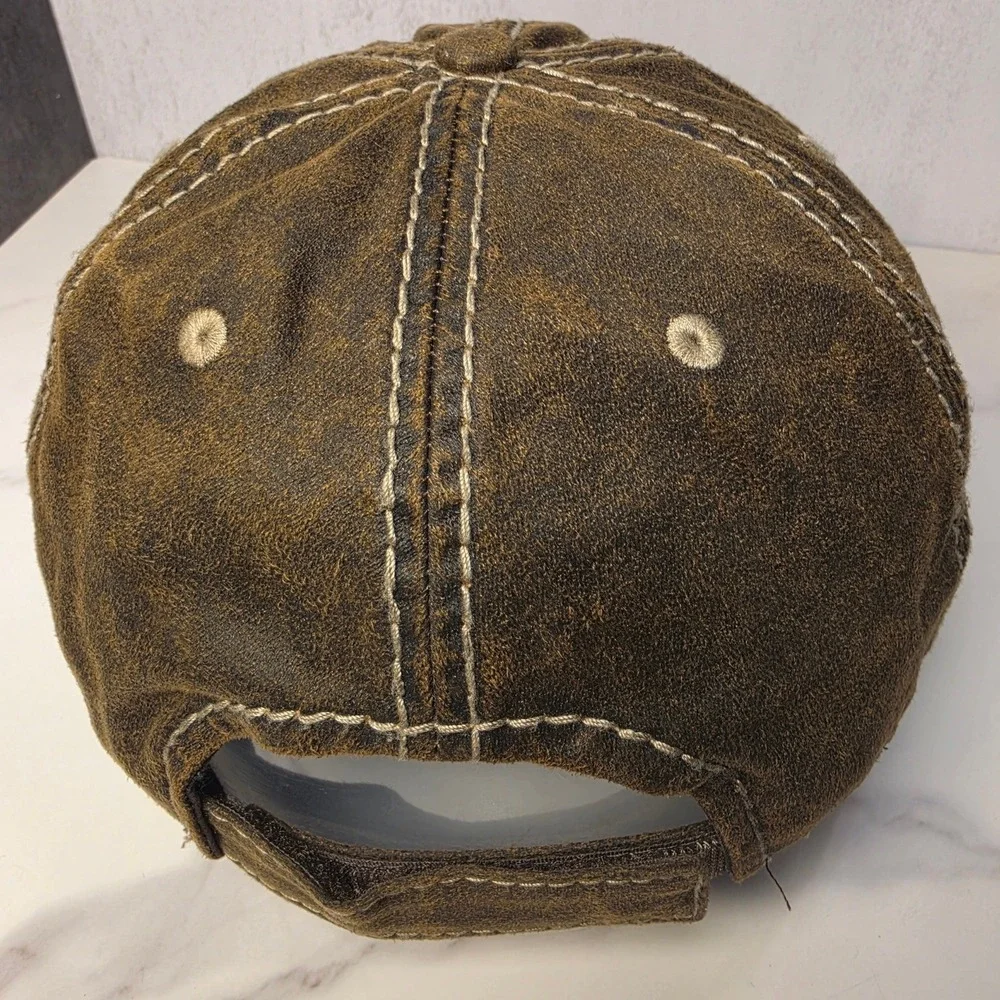 Port‎ Authority MSAA 35 Years Est 1987 Brown Weathered Baseball Cap Hat